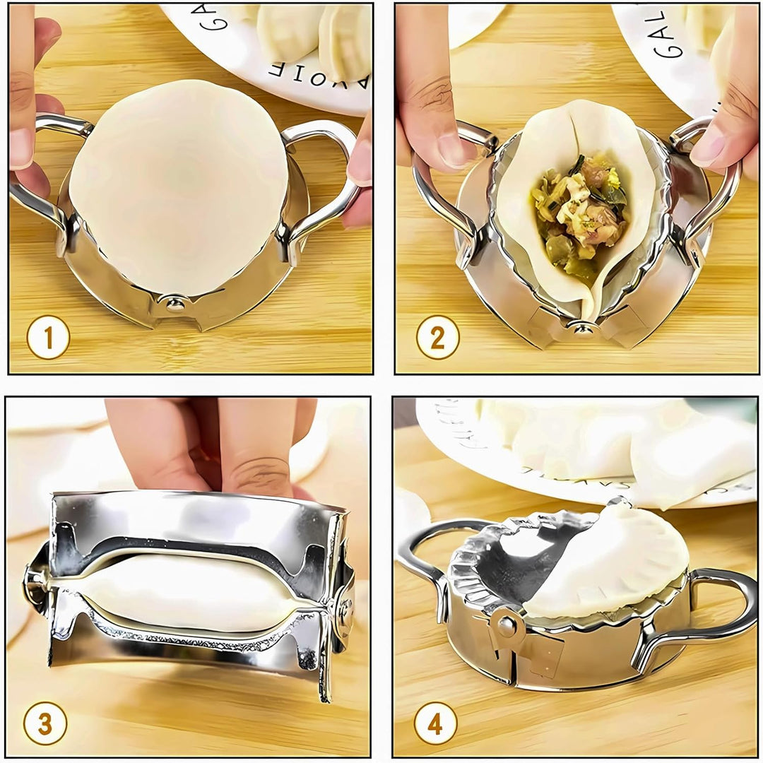 Ravioli Maker Ravioli Former Maultaschen Ravioli Ausstecher Teigtaschenformer Dumpling Maker, 3Knöde