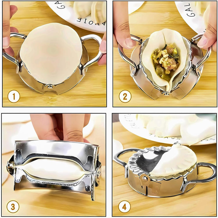 Ravioli Maker Ravioli Former Maultaschen Ravioli Ausstecher Teigtaschenformer Dumpling Maker, 3Knöde
