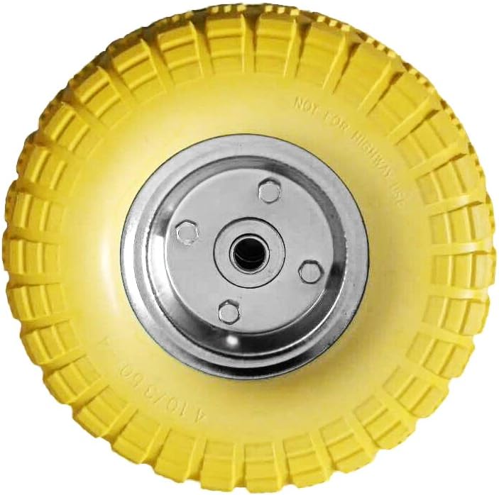 5,1 x 25,4 cm Sackkarre Garten Trolley Warenkorb Schubkarre Rad Vollgummi Reifen Gelb