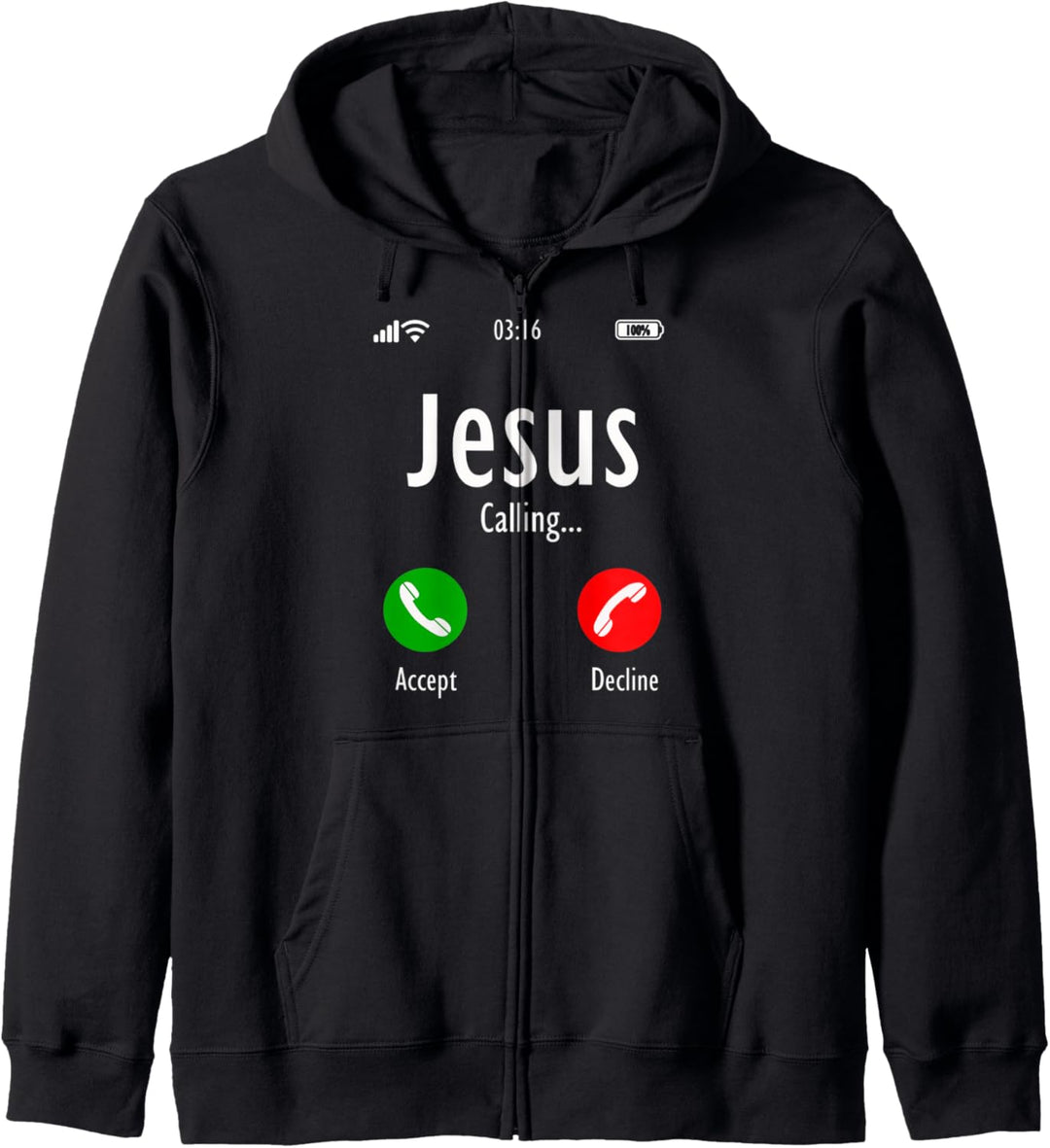 Jesus ruft - Christian T Kapuzenjacke