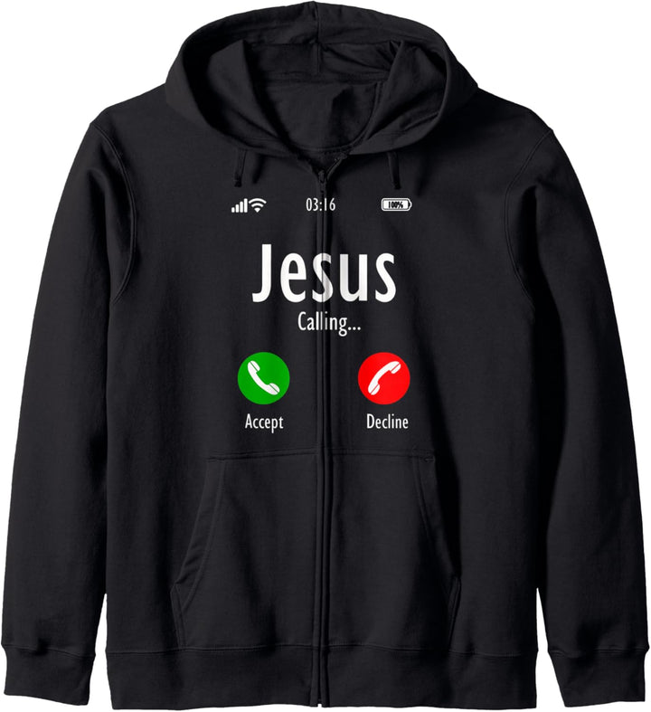 Jesus ruft - Christian T Kapuzenjacke