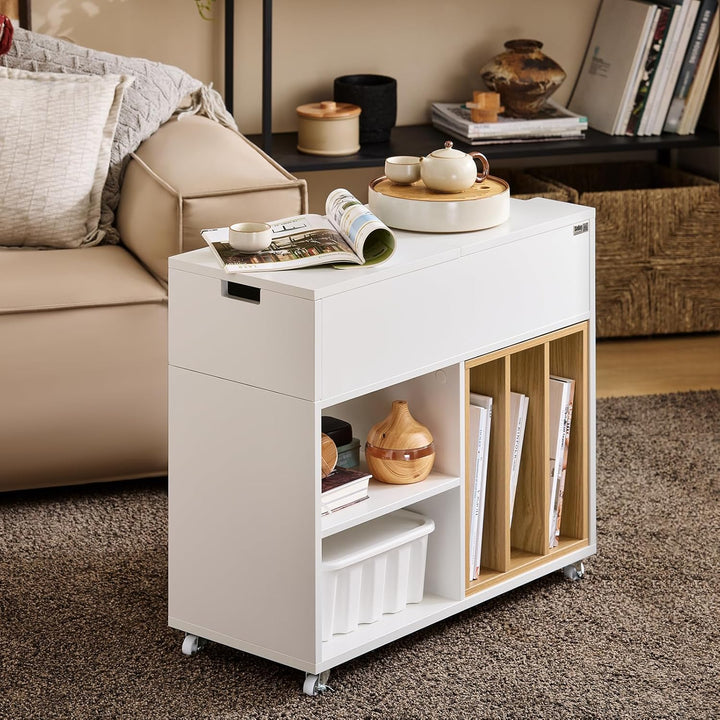 SoBuy Aktenschrank Aktenschrankwagen Druckertisch Druckerständer Rollcontainer mit 4 Rollen Lagersch