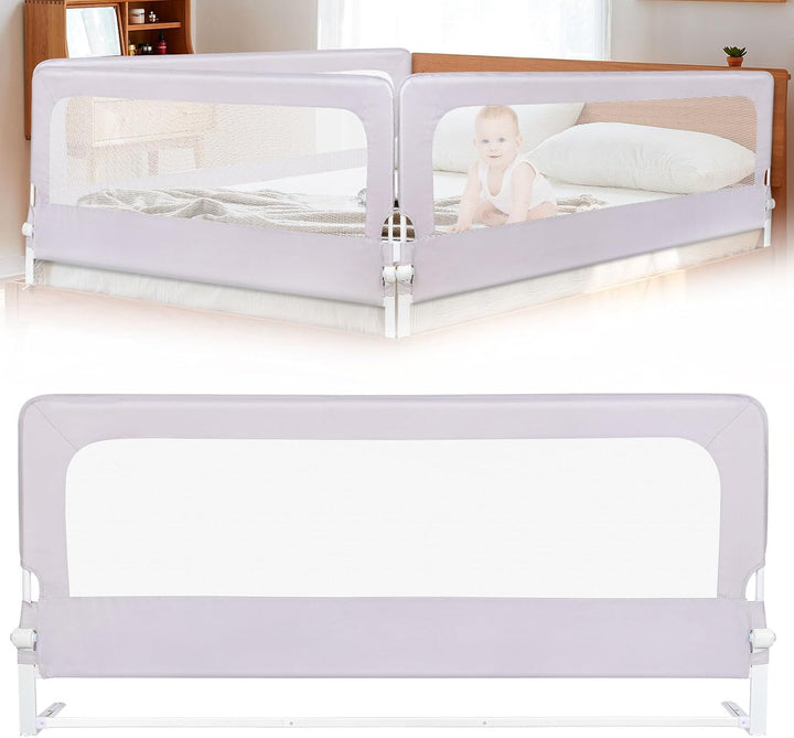 Tragbares Bettgitter für Kinder, faltbar, Sicherheitsgitter für Kinder, Bett, Netzstoff, einfach zu