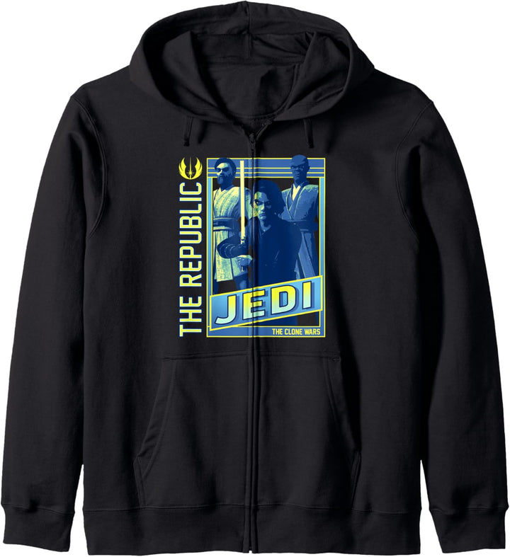Star Wars: The Clone Wars The Republic Jedi Poster Kapuzenjacke