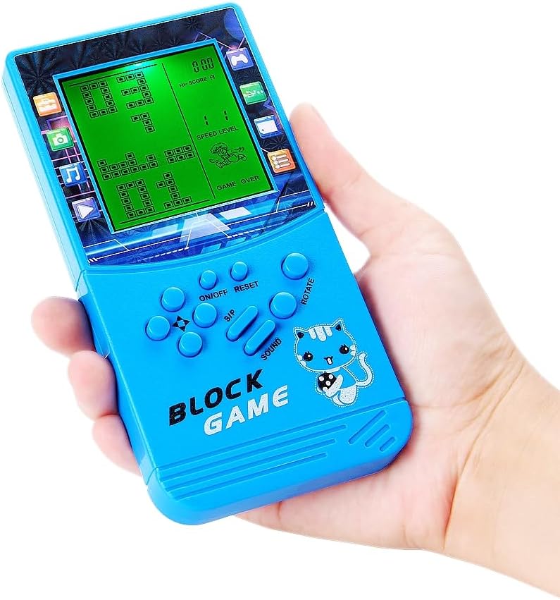 CZT Grosser Bildschirm mit grünem Licht Brick Spielkonsole Eingebautes klassisches nostalgisches Puz