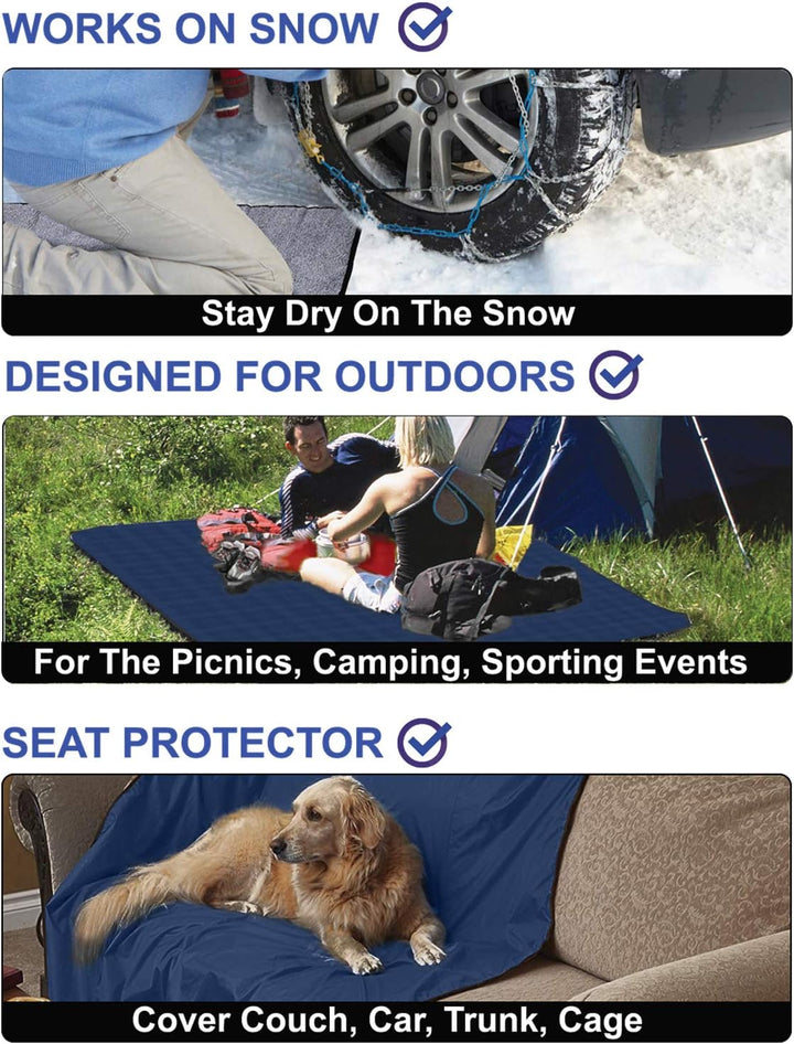 Kato Tirrinia Camping Decke wasserdicht, wasserdichte Picknickdecke Sherpa Outdoor Decke Sanddichte