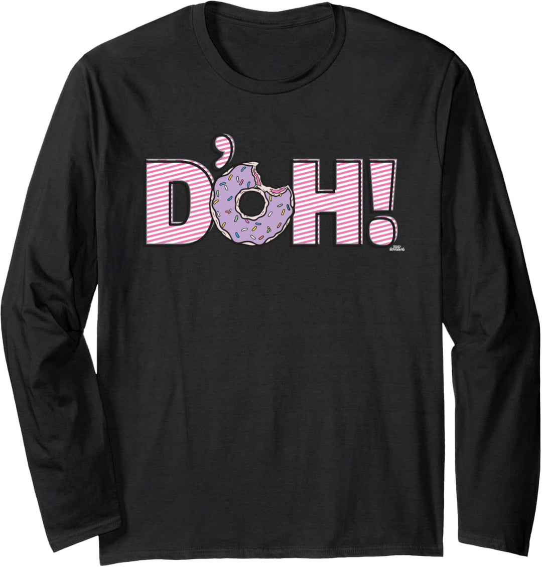 The Simpsons Homer D'oh Donut Langarmshirt