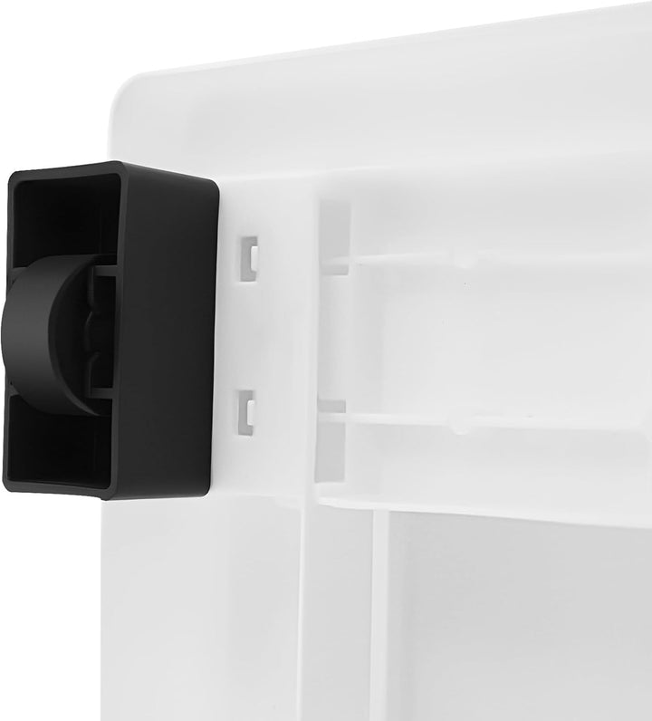 Rollcontainer | 5-Schubladen Schrank mit Rädern | Weiss &amp; Modern | Platzsparend &amp; Staubdicht | Für K