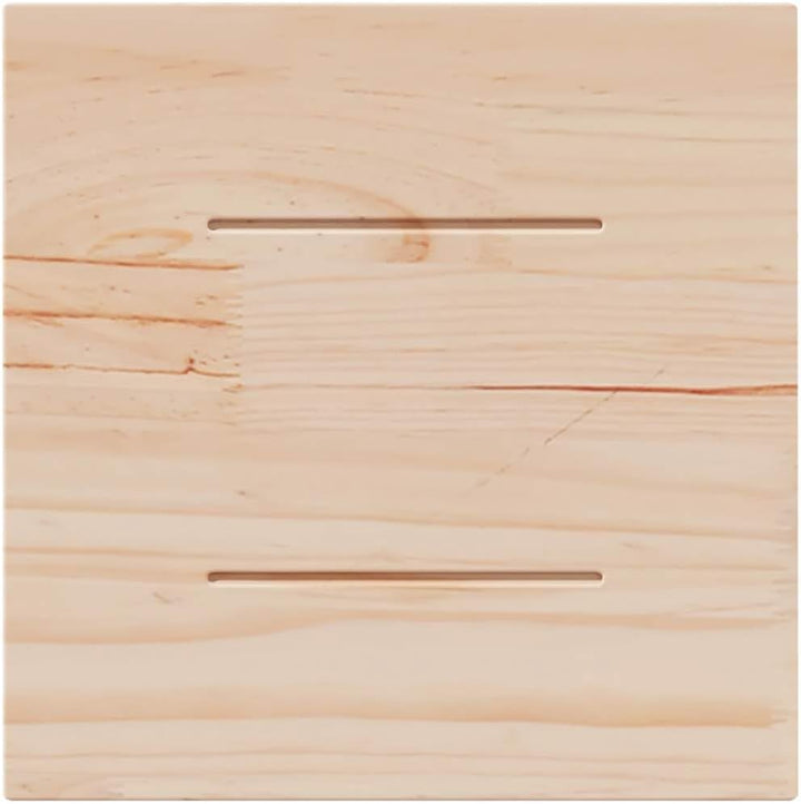vidaXL Tischplatte 40x40x2,5 cm Massivholz Kiefer Quadratisch 40 x 40 x 2.5 cm Braun, 40 x 40 x 2.5