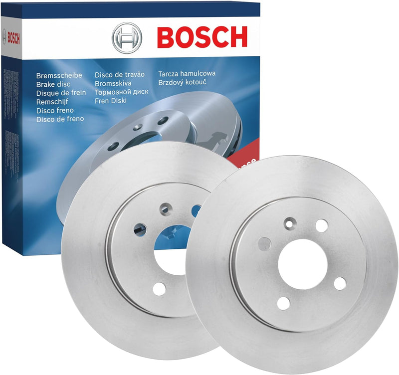 Bosch BD1080 Bremsscheiben - Hinterachse - ECE-R90 Zertifizierung - zwei Bremsscheiben pro Set