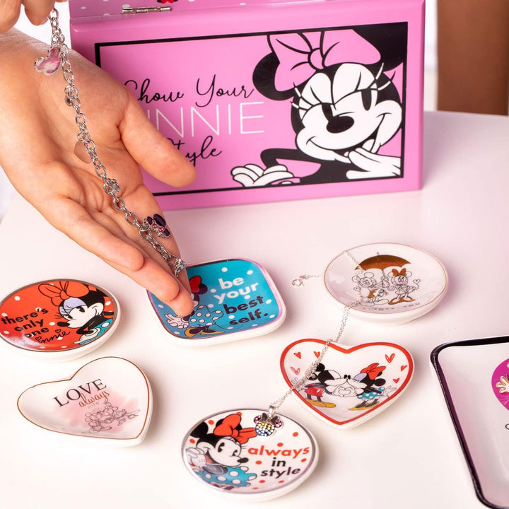Disney Minnie Mouse Show Your Minnie Style Pink Jewelry Box Jewelry Organizer, Officially Licensed,