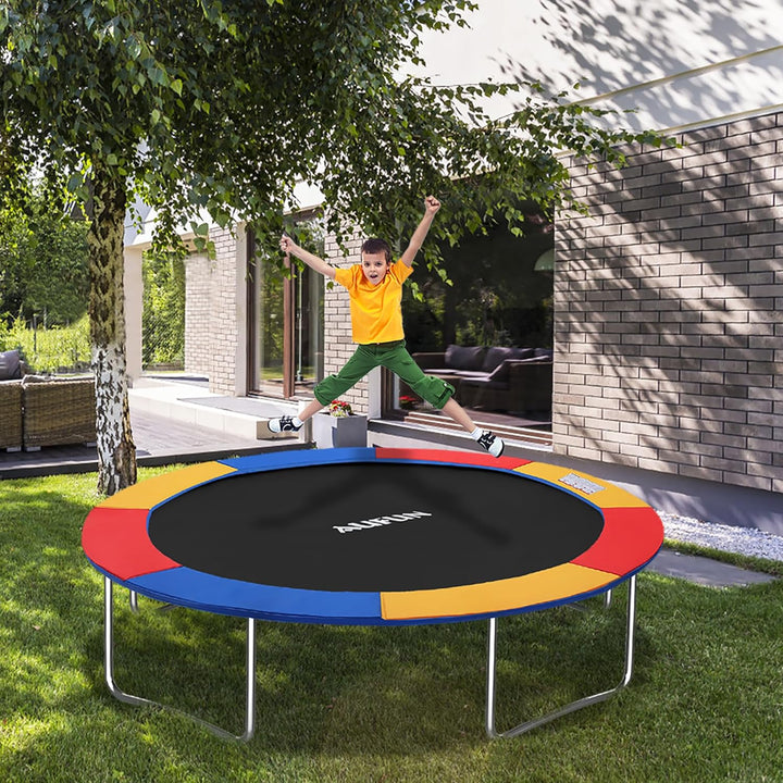 YRHome Trampolin Randabdeckung Federabdeckung Ø 244cm 305cm 366cm UV-Beständigkeit Reissfest Randsch