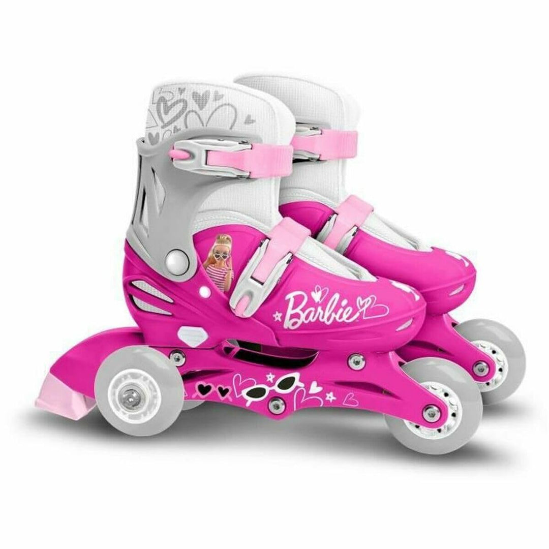 STAMP - ROLLERS INLINES / TRISKATES Einstellbar 2 in 1 BARBIE 27 - 30 SIZES 27 - 30 PINK, BARBIE 27