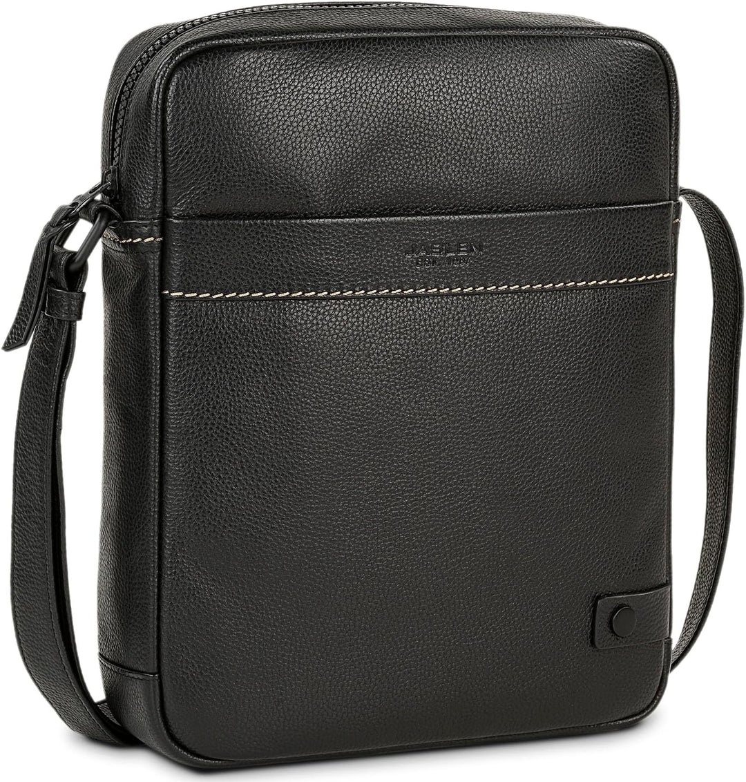 JASLEN - Leder Umhängetasche Herren - Umhängetasche Herren Leder mit Verstellbarem Riemen - Umhänget