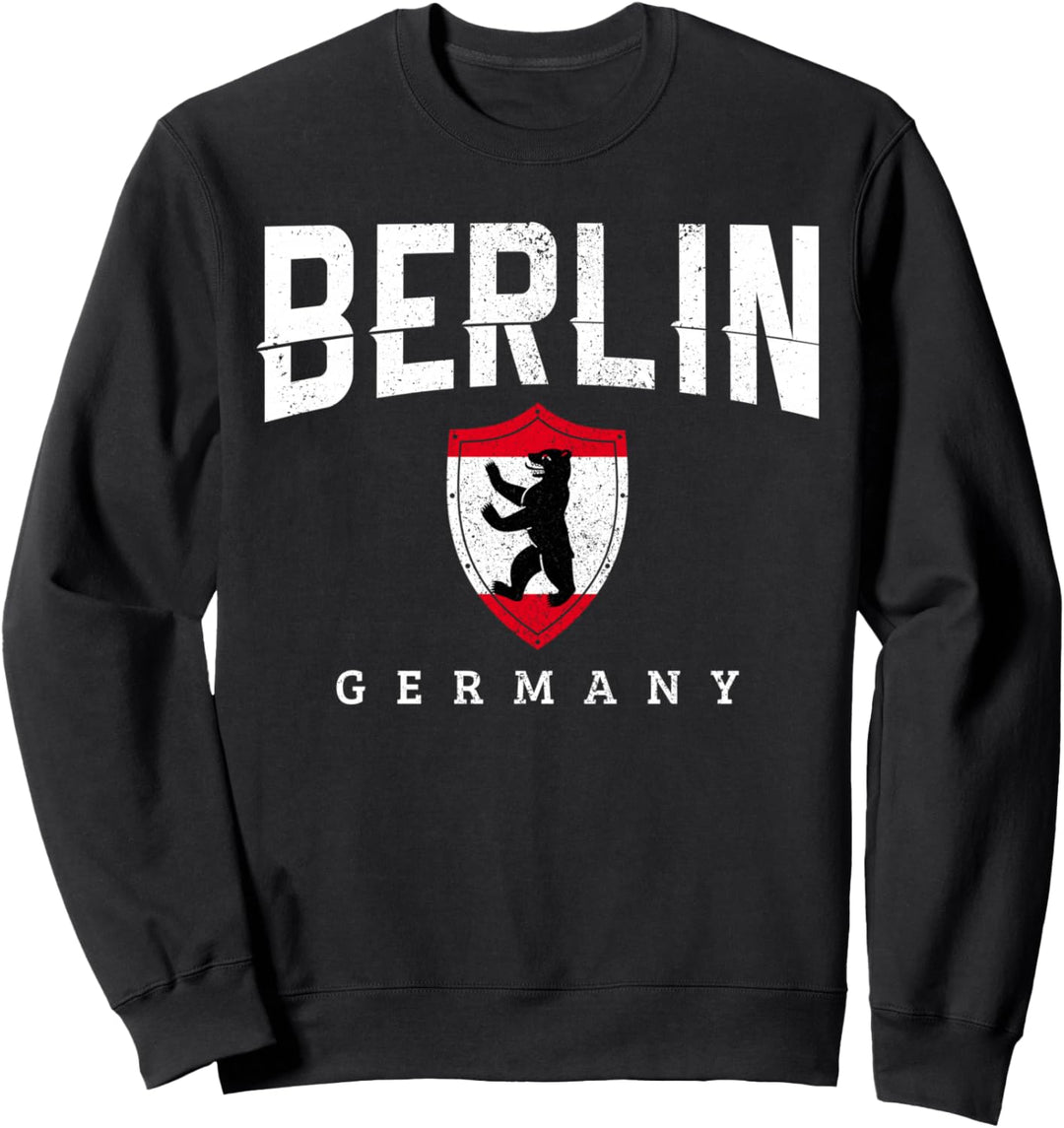 Berlin Deutschland Bär Flagge Souvenir Reise Deutschland Sweatshirt