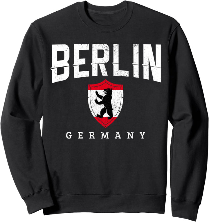 Berlin Deutschland Bär Flagge Souvenir Reise Deutschland Sweatshirt