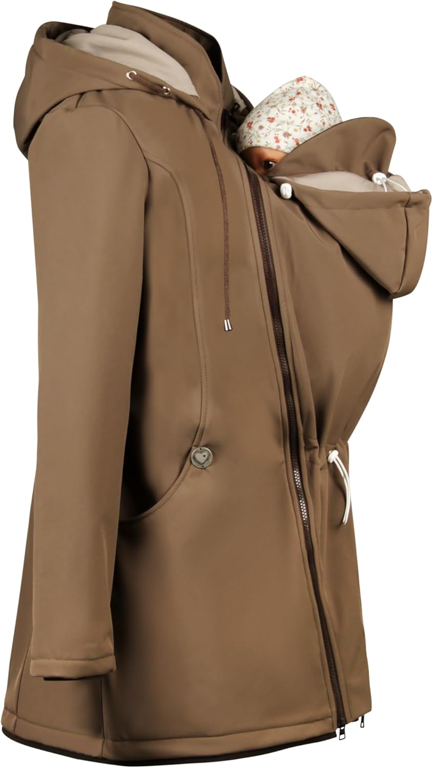 Viva la Mama – Allwetter Funktionsjacke für Mama und Baby, Umstandsjacke + Tragejacke - MELLORY M Vo