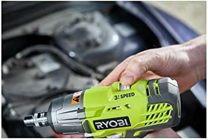 Ryobi 5133003574 Impact 18 V mit 3 Geschwindigkeiten, maximale Leistung 400 Nm + Lithium-Batterie On
