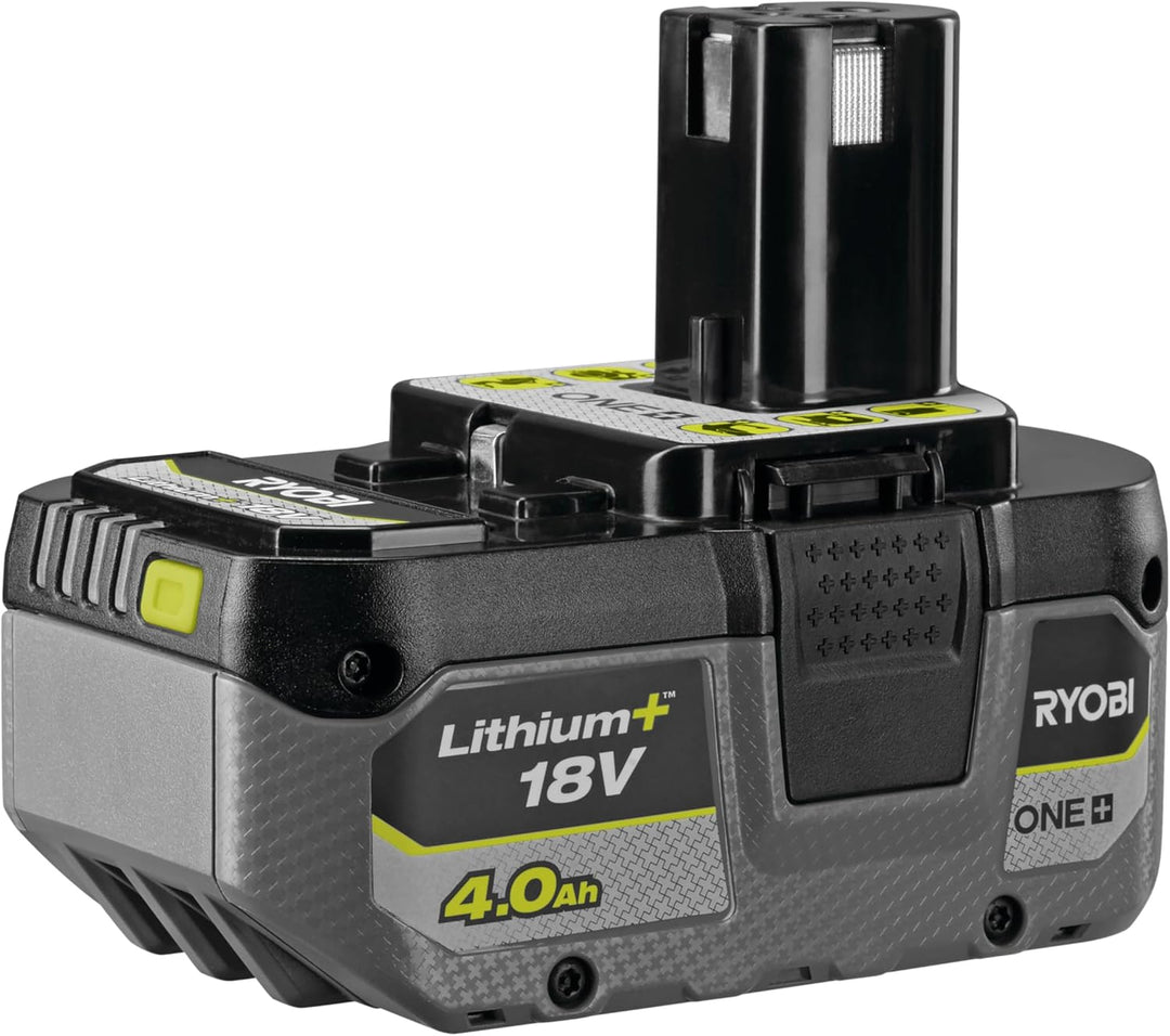 RYOBI Starterset RC18120-242X, 1 x Lithium+ Akku 18 V – 4,0 Ah, 1 x Kompakt-Lithium-Akku + 18 V 2,0