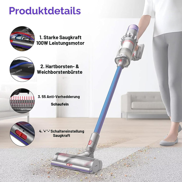 Torque Drive Bodendüse für Dyson V11 V15 V10 V8 V7 Bürste Anti-Tangle Einstellbare Saugkraft Elektri