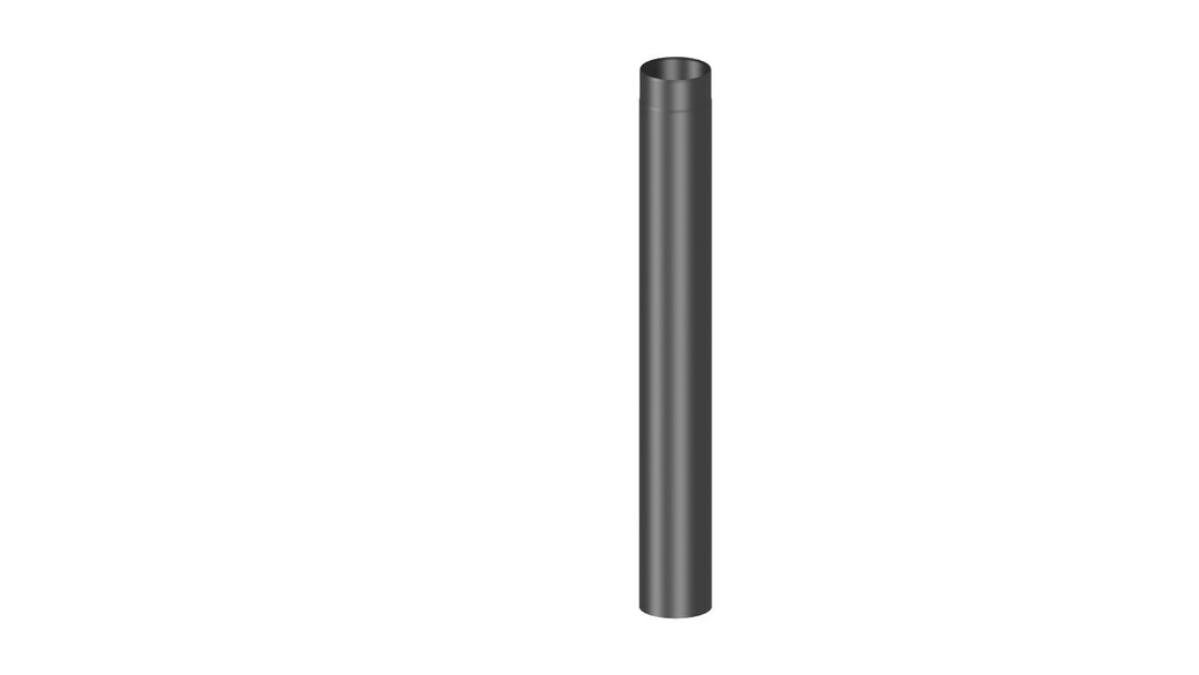 Ofenrohr / Kaminrohr / Rauchrohr, 1000mm Länge und 130mm Durchmesser, schwarz 130 mm Innendurchmesse