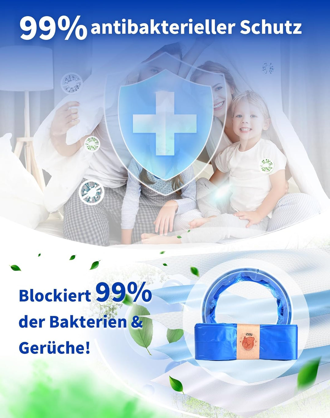 12 Windeleimer-Nachfüllkassetten Nachfüllfolie Nachfüllkassette Katzenklo Geruchsdicht Nachfüllbeute