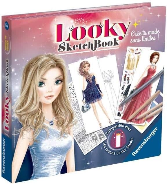 Ravensburger Looky Sketch Book - Abendkleider - Kreative Freizeit - Mode Zeichnung - Stylismus - Ent