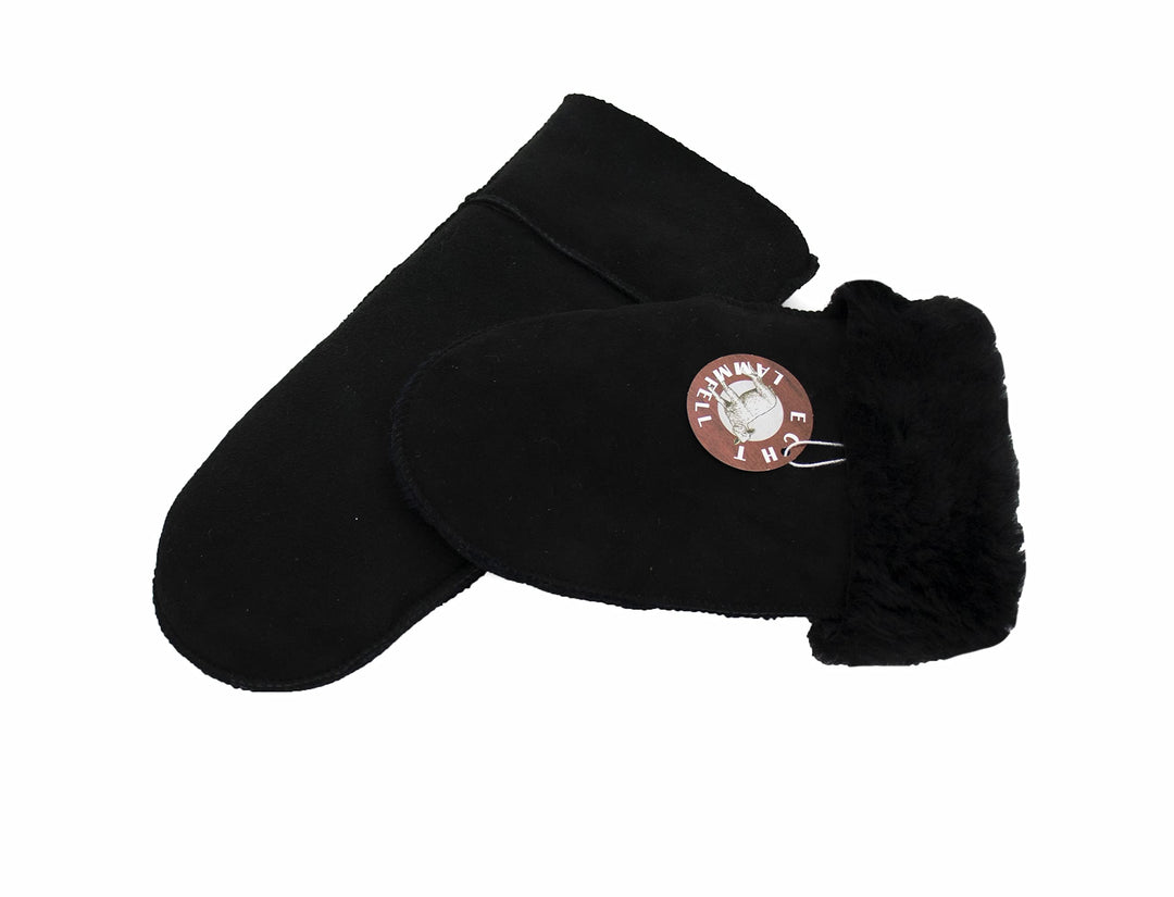 Reissner Lammfelle warme Merino Lammfell Fäustlinge Faust Handschuhe für Damen und Herren HDS-FAUST1