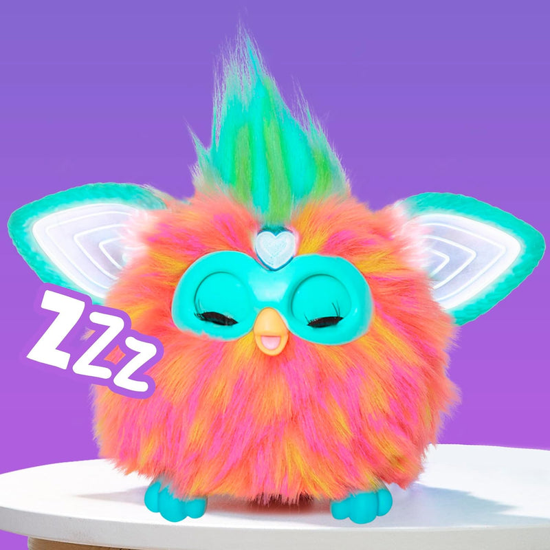 Furby Corallo Interaktives Spielzeug mit Sprachsteuerung für Mädchen und Jungen ab 6 Jahren, 15 modi