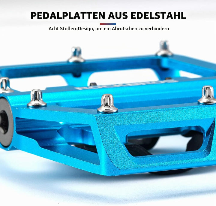 ROCKBROS Fahrradpedale Aluminium rutschfest 2 in 1 SPD Pedale/Plattform Pedale für MTB Rennrad Stadt