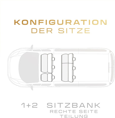 M MOTOS Personalisierte sitzbezüge auto für Volkswagen Transporter T5 2003-2015 Perfekt angepasste a