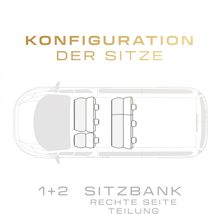 M MOTOS Personalisierte sitzbezüge auto für Volkswagen Transporter T5 2003-2015 Perfekt angepasste a