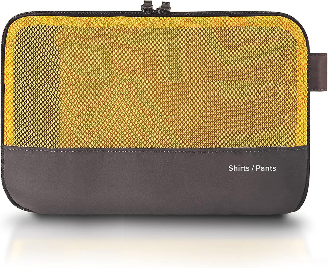 Rollink Koffer Organizer Set - 2-Packing Cubes, Premium-Mesh, Unisex, Shirt Compartment + Underware