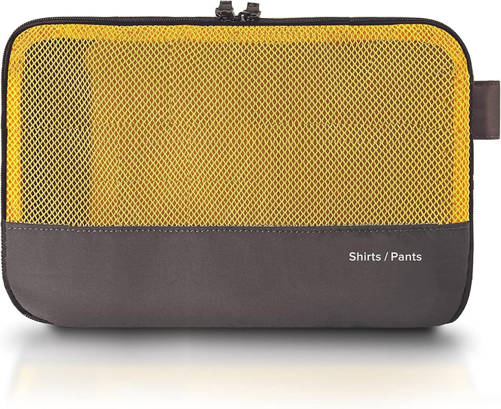 Rollink Koffer Organizer Set - 2-Packing Cubes, Premium-Mesh, Unisex, Shirt Compartment + Underware