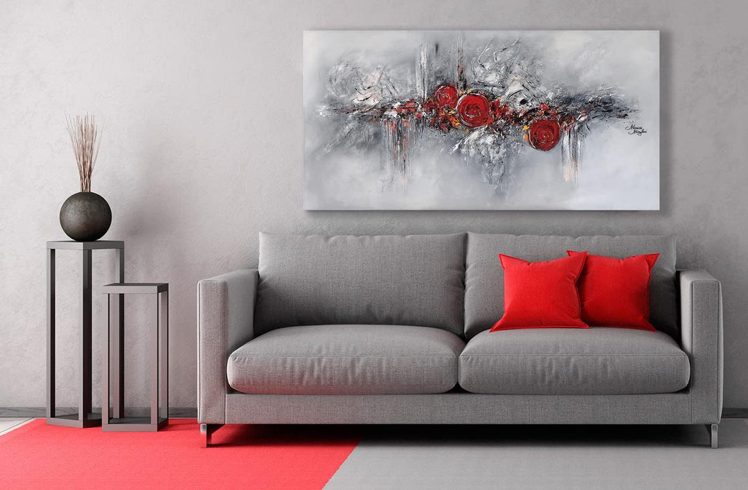 Monica Mirafiori I 100% HANDGEMALT I Gemälde Touch 100x50cm | Gemälde Handgemalt | Acrylgemälde | Se