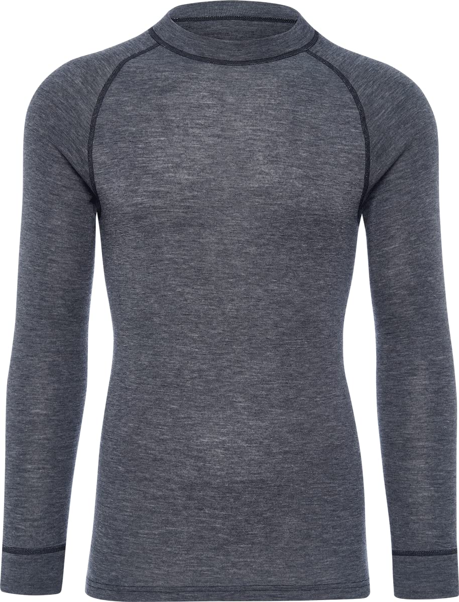 Thermowave Herren Merino Warm Active Unterhemd S Tinten-melange, S Tinten-melange