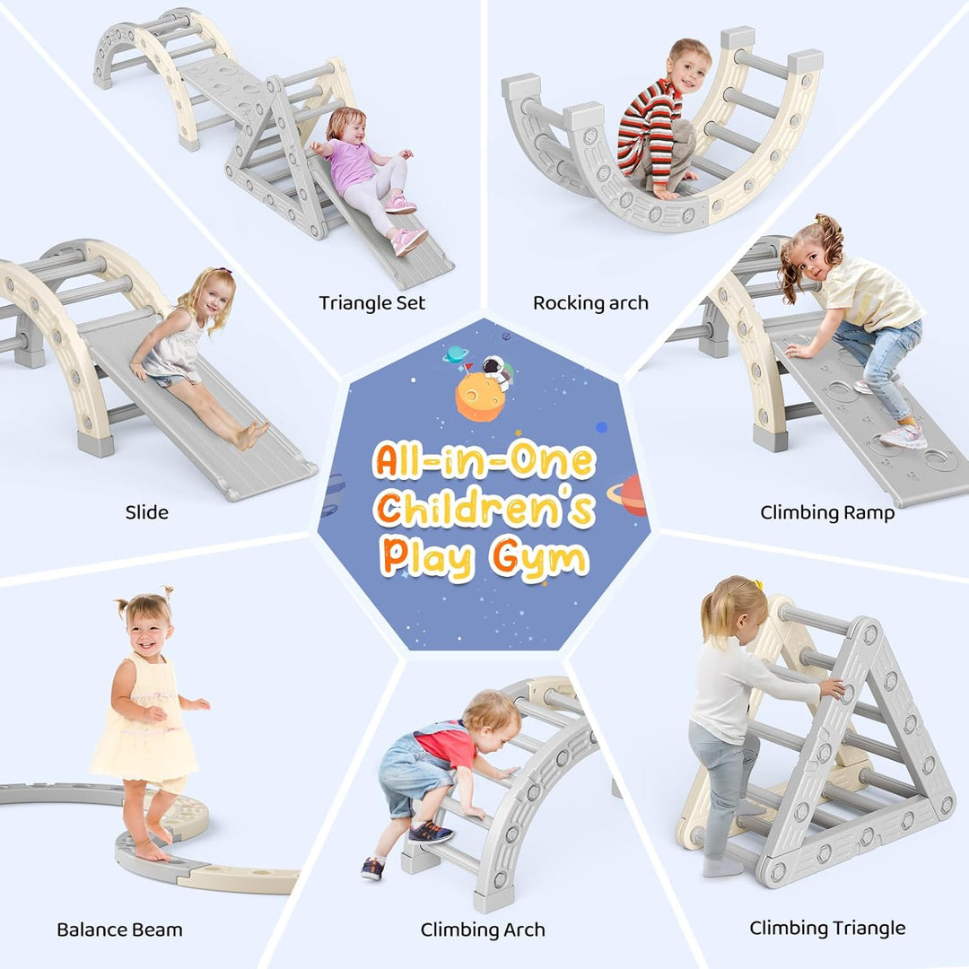 Toddler Klettergerüst, Stativ-Kletterleiter aus Kunststoff, für Kinder, Montessori Outdoor,Indoor-Sp