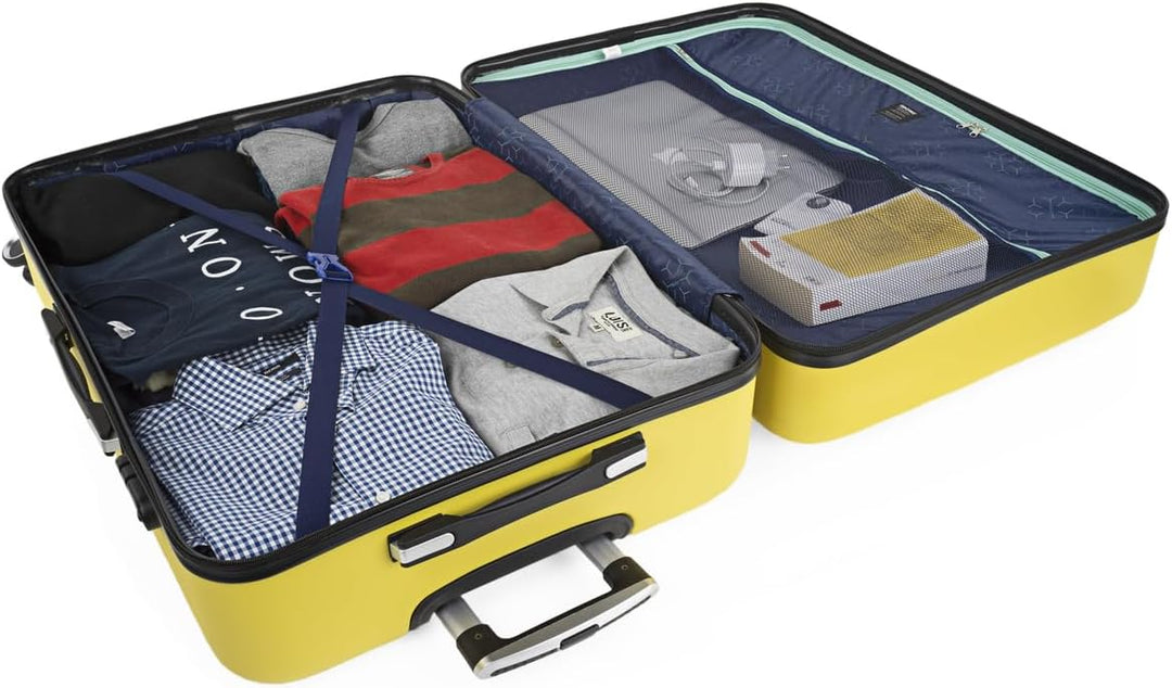 SKPAT - Handgepäck Koffer Trolley - Reisekoffer Mit Rollen und Reisekoffer Hartschalenkoffer für Vie