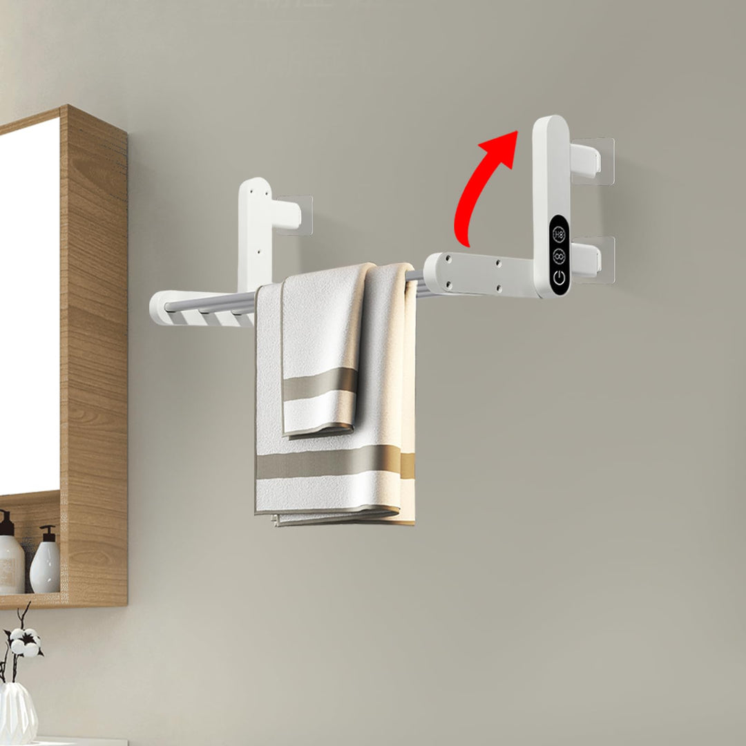 Elektrischer Handtuchwärmer, Handtuchhalter, Handtuchheizkörper Handtuchtrockner, IP55, 55°C Schnell