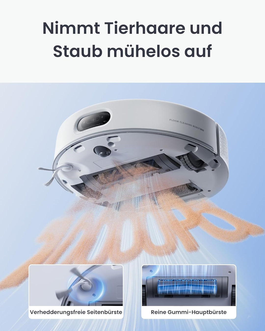 SwitchBot S20 Saugroboter Roboter -10.000 Pa Starke Saugleistung, AI Hindernisvermeidung, Automatisc