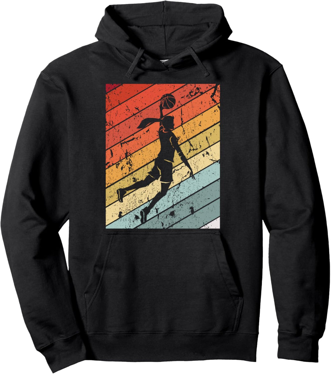 Basketball Girl Retro Slam Dunk Basketball Mädchen Pullover Hoodie