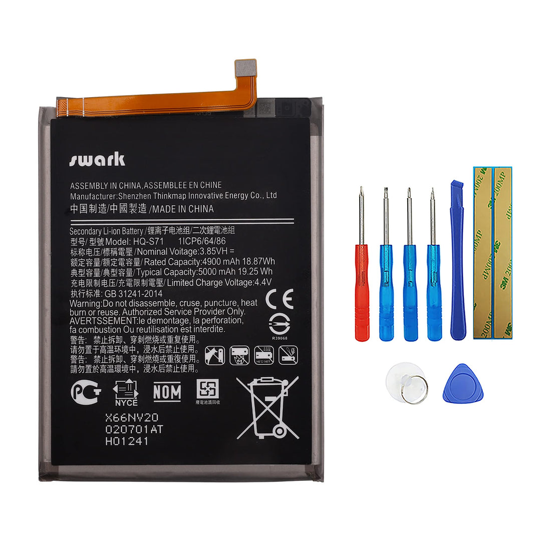 Swark Akku HQ-S71 Kompatibel mit Samsung Galaxy M11 SM-M115F M115F with Tools