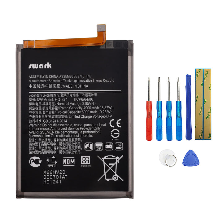 Swark Akku HQ-S71 Kompatibel mit Samsung Galaxy M11 SM-M115F M115F with Tools