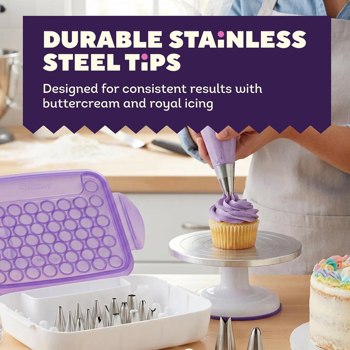 Wilton Meister Spritztüllen-Set für Tortendekoration, 55-Teilig Master Tips Set, 55-Pieces, Master T