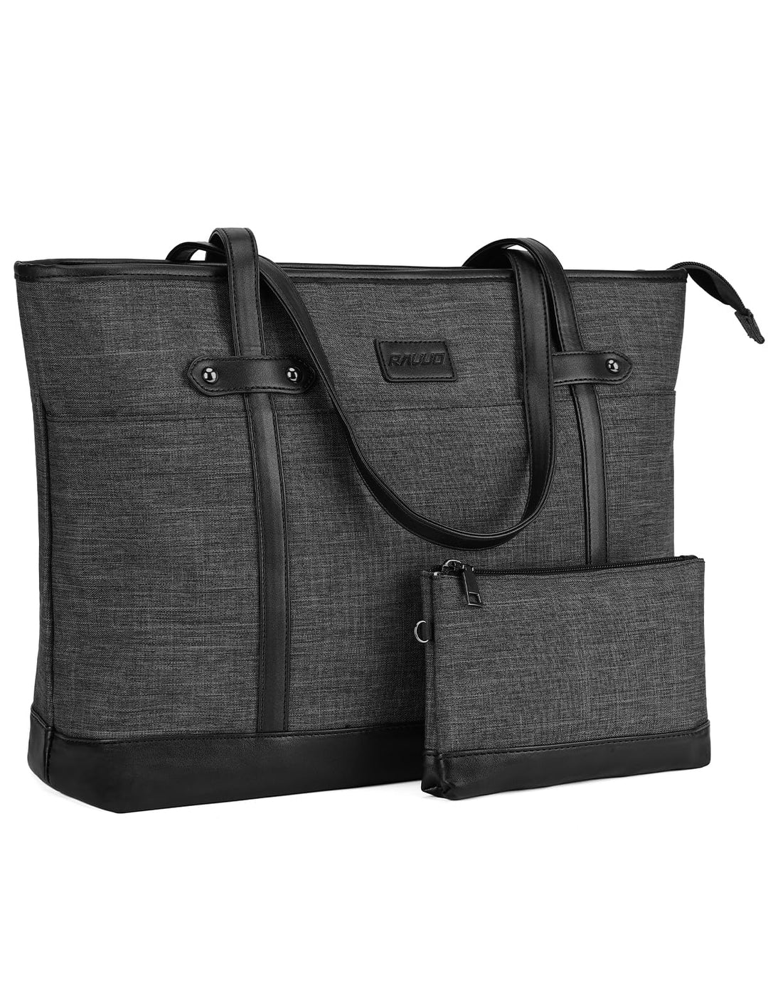 RAVUO Laptop Handtasche Damen,Elegant 15,6 Zoll Schultertasche Wasserdicht Shopper Aktentasche Busin