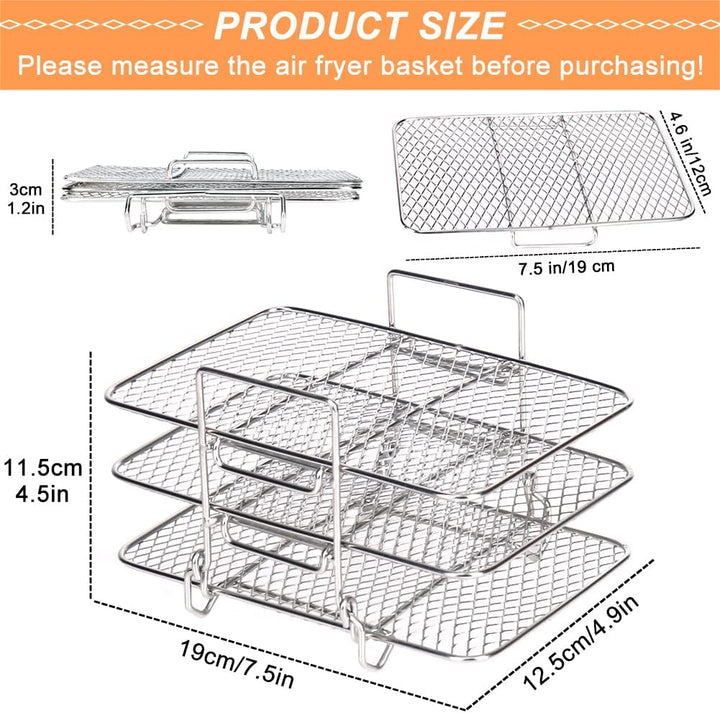 YQL Airfryer Zubehör für Ninja Foodi Dual Zone AF300EU, AF400EU, Heissluftfritteuse Zubehör 304 über