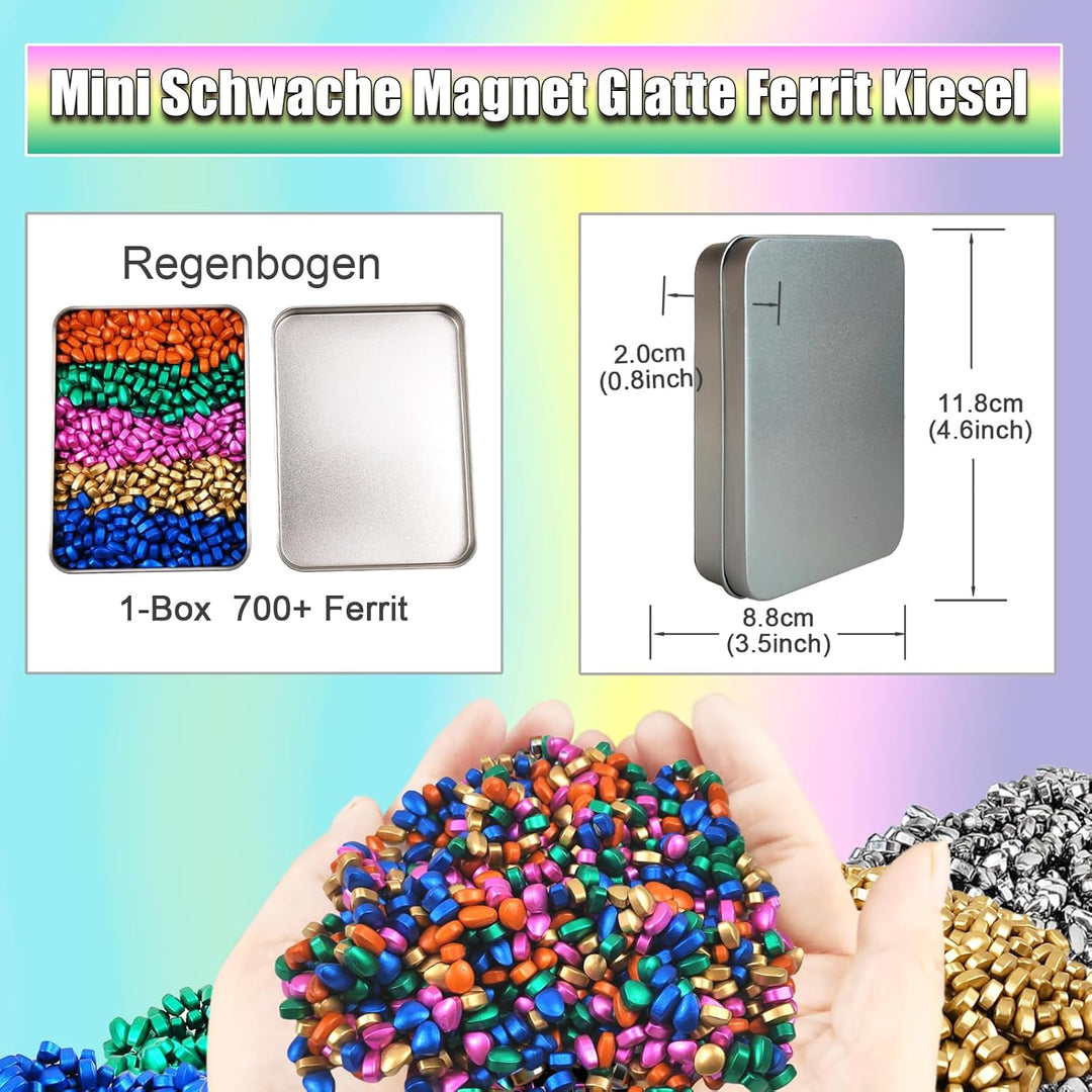 YANZHE Magnetsteine Stresskiller - Ungefähr 700 Stück Premium Mini-Magnetkugeln als Anti-Stress Spie