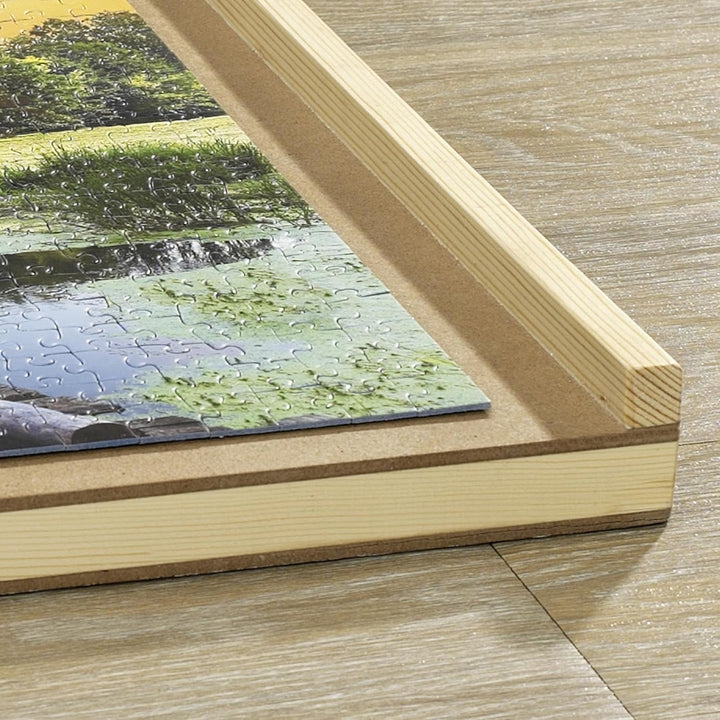 Bambelaa! Puzzletisch 1000 Teile mit 4 Schubladen Puzzlebrett mit Auszügen Tragbarer Puzzle Tisch fü