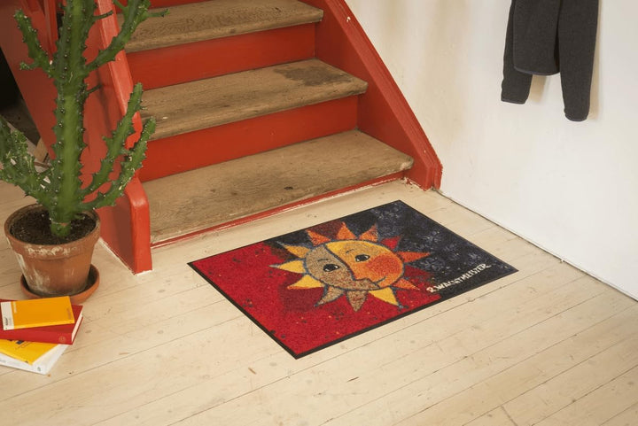 Salonloewe Rosina Wachtmeister Fussmatte Sole 50x75 cm Katzen bunt witzig Eingangs-Matte Fussabtrete