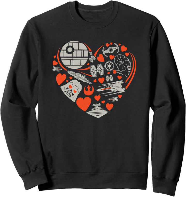 Star Wars Valentine's Day Heart Galaxy Sweatshirt